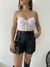 shorts couro Tayla preto - comprar online