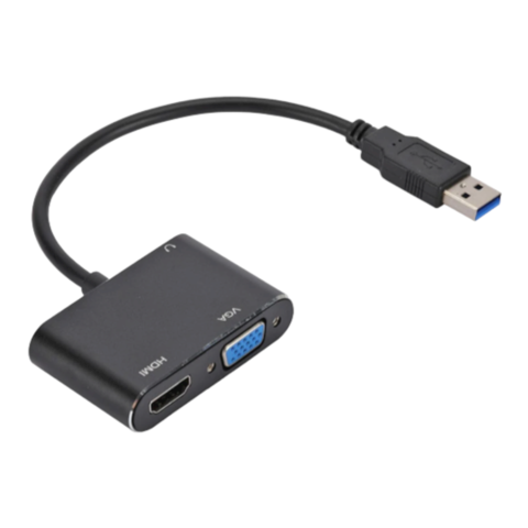 Wonlyus USB to HDMI VGA Adapter, USB 3.0 to HDMI Converter 1080P