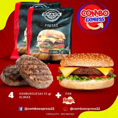 Combo 014 - Hamburguesa 55 gr 4 Unidades