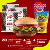 Combo 029 - Hamburguesa 80 gr - 20 Unidades