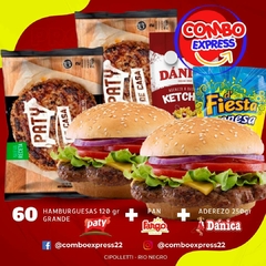 Combo 035 - Hamburguesa 120 gr - 60 Unidades