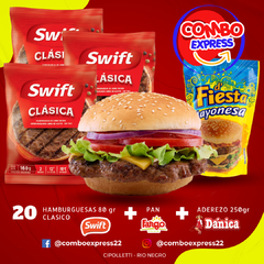 Combo 040 - Hamburguesa Swift 80 gr - 20 Unidades