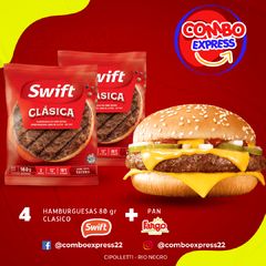 Combo 043 - Hamburguesa Swift 80 gr - 4 Unidades