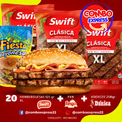 Combo 056 - Hamburguesa Swift XL - 125 gr 20 Unidades