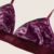 Bralette Pink terciopelo morado Talla M en internet