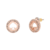 Par de aretes Kate Spade Halo rose gold