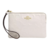 Muñequera Coach monogram charol blanca