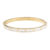 Pulsera Kate Spade blanca con dorado