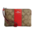 Muñequera Coach monogram roja