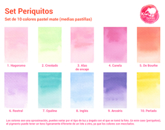 Set Periquitos 10 colores en internet