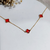 Chocker trevo vermelho