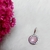 Pingente com Zirconia Rosa Prata 925 - comprar online