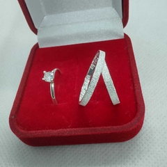 Alianças De Namoro Diamantada Reta 2mm Prata 950 Legítima + Brindes