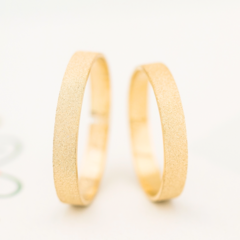 Alianças De Casamento Reta Diamantada 3mm Ouro18k + Brindes - comprar online