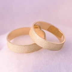 Alianças De Casamento Reta Diamantada 5mm Ouro18k + Brindes na internet