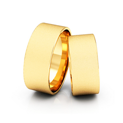 Alianças De Casamento Reta Diamantada 8mm Ouro18k + Brindes