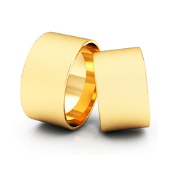 Alianças De Casamento Reta Diamantada 10mm Ouro18k Brindes