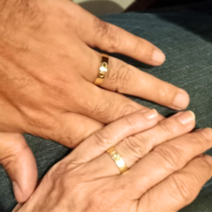 Alianças De Casamento Infinito 5mm Ouro18k Legítima Brindes - loja online
