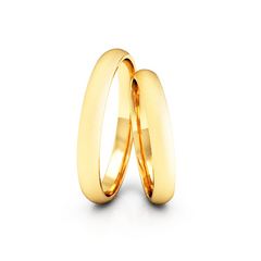 Alianças De Casamento Abaulada Diamantada 3mm Ouro18k Brindes