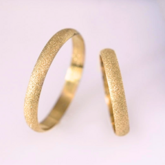 Alianças De Casamento Abaulada Diamantada 3mm Ouro18k Brindes - comprar online