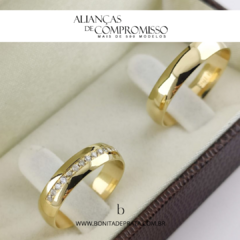 Alianças De Casamento 4,5mm Ouro 18k Maciço + Brindes (1004) na internet