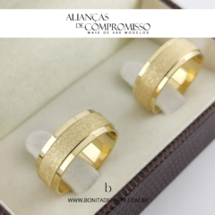 Alianças De Casamento 7mm Ouro 18k Maciço + Brindes (1019) na internet