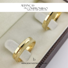 Alianças De Casamento 4mm Ouro 18k Maciço + Brindes (1020) na internet