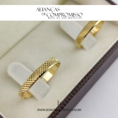 Alianças De Casamento 3mm Ouro 18k Maciço + Brindes (1021) - Bonita de Prata