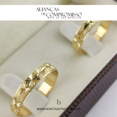 Alianças De Casamento 4mm Ouro 18k Maciço + Brindes (1022) - loja online