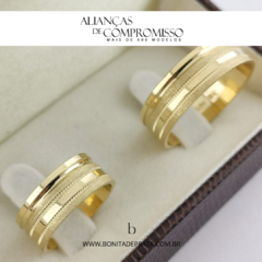 Alianças De Casamento 7mm Ouro 18k Maciço + Brindes (1025) na internet