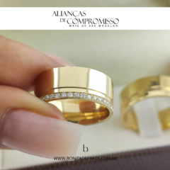 Alianças De Casamento 8mm Ouro 18k Maciço + Brindes (1027) - loja online
