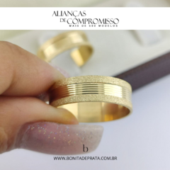 Alianças De Casamento 6mm Ouro 18k Maciço + Brindes (1034) - Bonita de Prata
