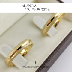 Alianças De Casamento 4mm Ouro 18k Maciço + Brindes (1043) na internet