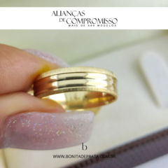 Alianças De Casamento 5mm Ouro 18k Maciço + Brindes (1043) - Bonita de Prata