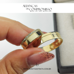 Alianças De Casamento 6mm Ouro 18k Maciço + Brindes (1095) - Bonita de Prata