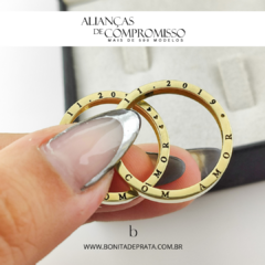 Alianças De Casamento 3mm Ouro 18k Maciço + Brindes (1100) - Bonita de Prata