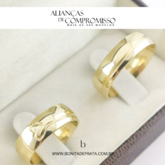 Alianças De Casamento 6mm Ouro 18k Maciço + Brindes (1121) na internet