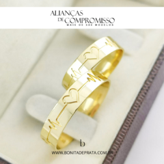 Alianças De Casamento 5mm Ouro 18k Maciço + Brindes (1126) na internet