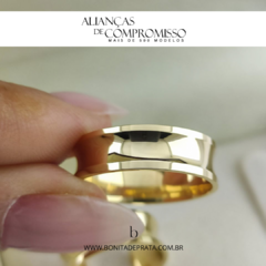 Alianças De Casamento 6mm Polido Côncava Ouro18k + Brindes - loja online