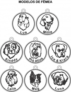 Berloque personalizado resina redondo cachorro raça prata 925 - comprar online