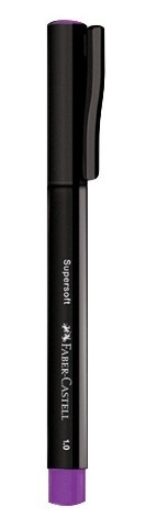 Caneta Ponta Porosa Supersoft Pen Faber-Castell 1.0mm Display com 70  unidades