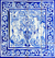 Painel em azulejos estilo Portugues - Querubins - 60x60cm - comprar online