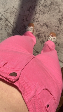 Calça jeans rosa wide - comprar online