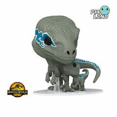 PREVENTA Funko Pop Velociraptors (Blue & Beta) 1212 Jurassic World Dominion.