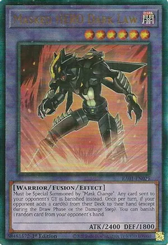 Masked HERO Dark Law (Prismatic Ultimate Rare) - 25th Anniversary Rarity Collection (RA01)