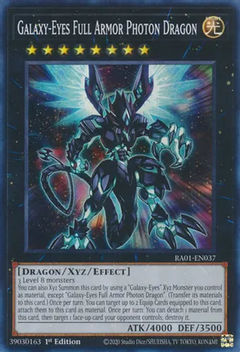 Galaxy-Eyes Full Armor Photon Dragon (Super Rare) - 25th Anniversary Rarity Collection (RA01)