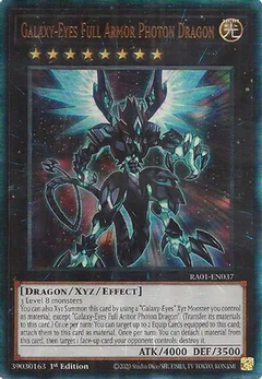 Galaxy-Eyes Full Armor Photon Dragon (Prismatic Uiltimate Rare) - 25th Anniversary Rarity Collection (RA01)