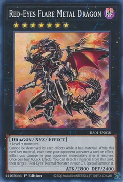 Red-Eyes Flare Metal Dragon (Super Rare) - 25th Anniversary Rarity Collection (RA01)