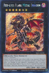 Red-Eyes Flare Metal Dragon (Platinum Secret Rare) - 25th Anniversary Rarity Collection (RA01)