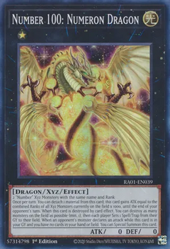 Number 100: Numeron Dragon (Super Rare) - 25th Anniversary Rarity Collection (RA01)